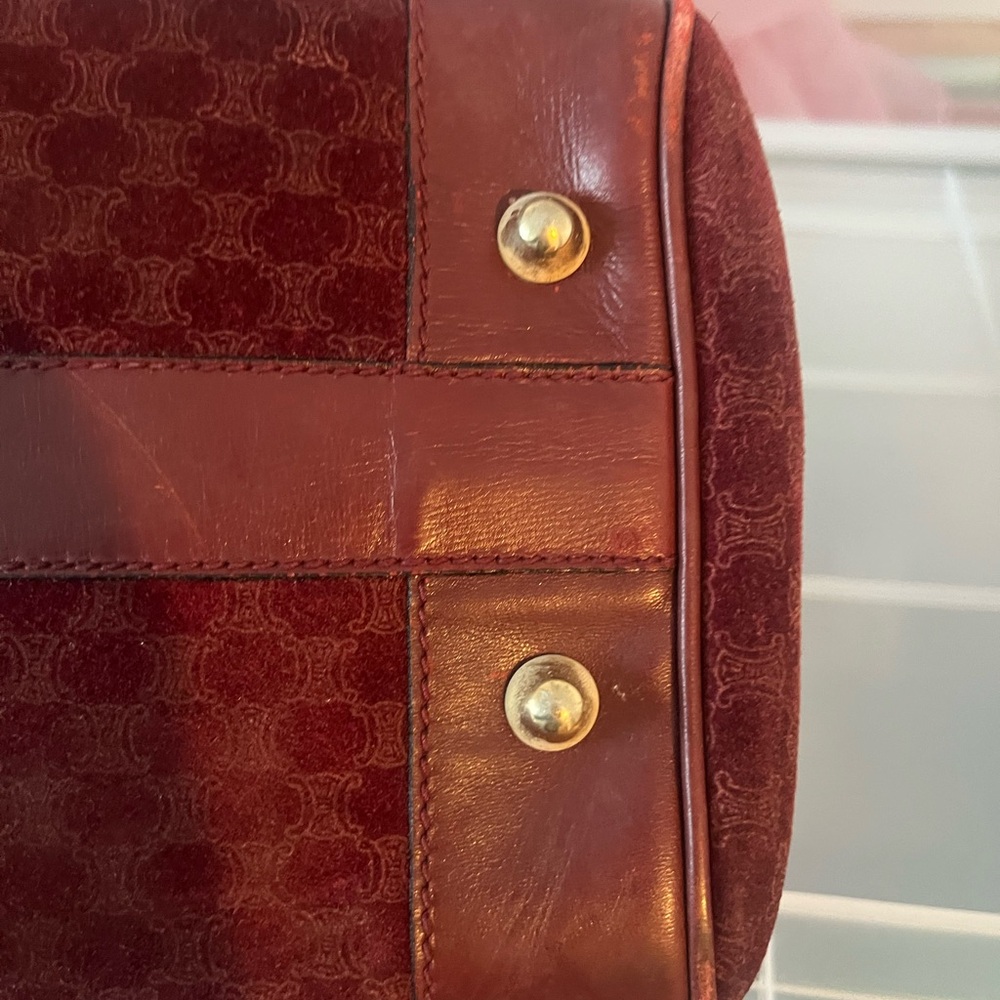 Celine Suede Boston Bag Large - Picture 14 of 15